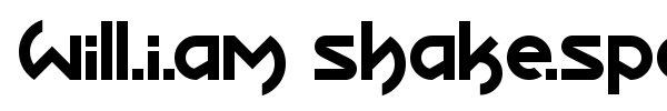 Will.i.am Shake.Spears font preview